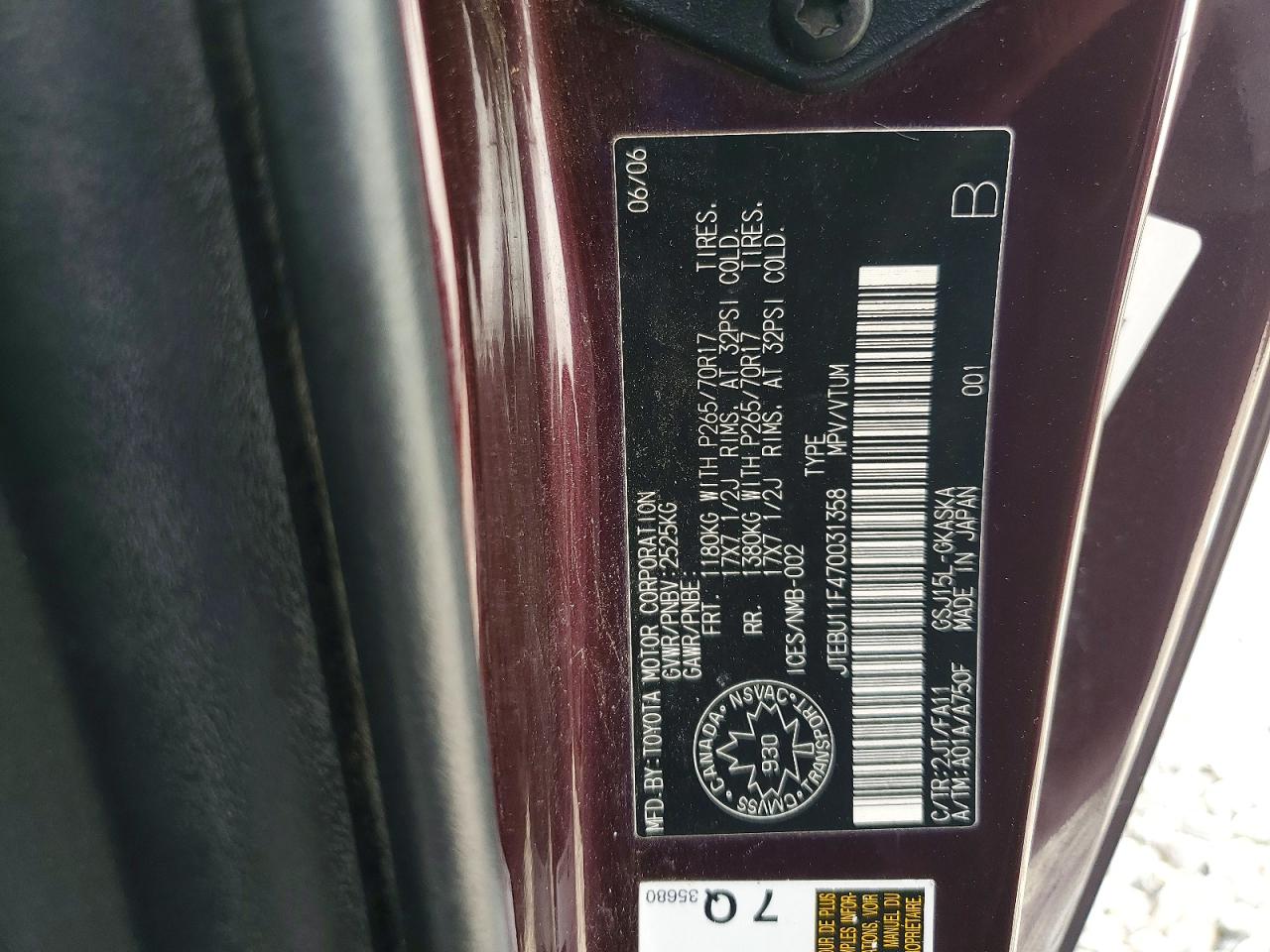 2007 TOYOTA FJ CRUISER BASE photo 40