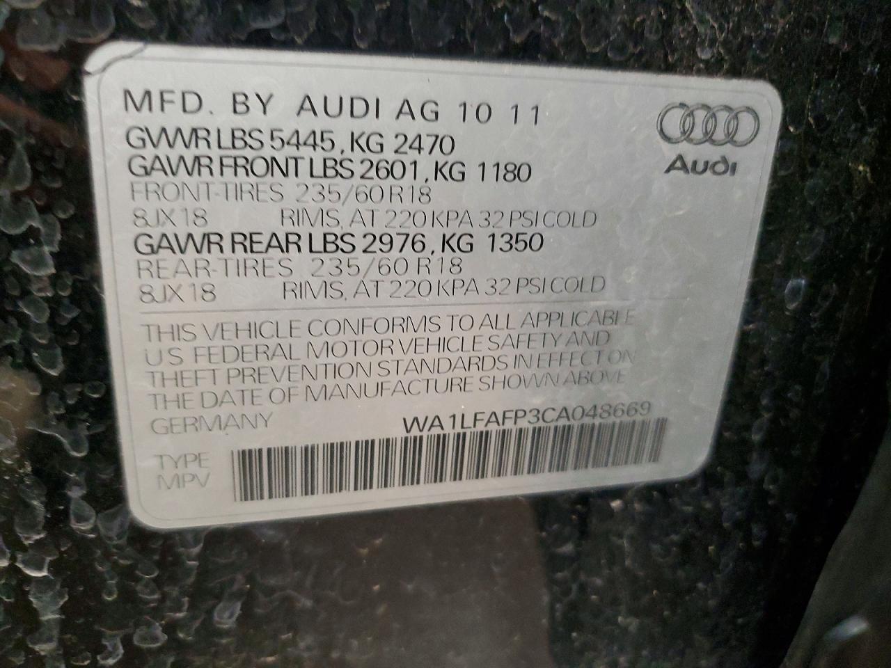 2012 AUDI Q5 PREMIUM PLUS photo 23