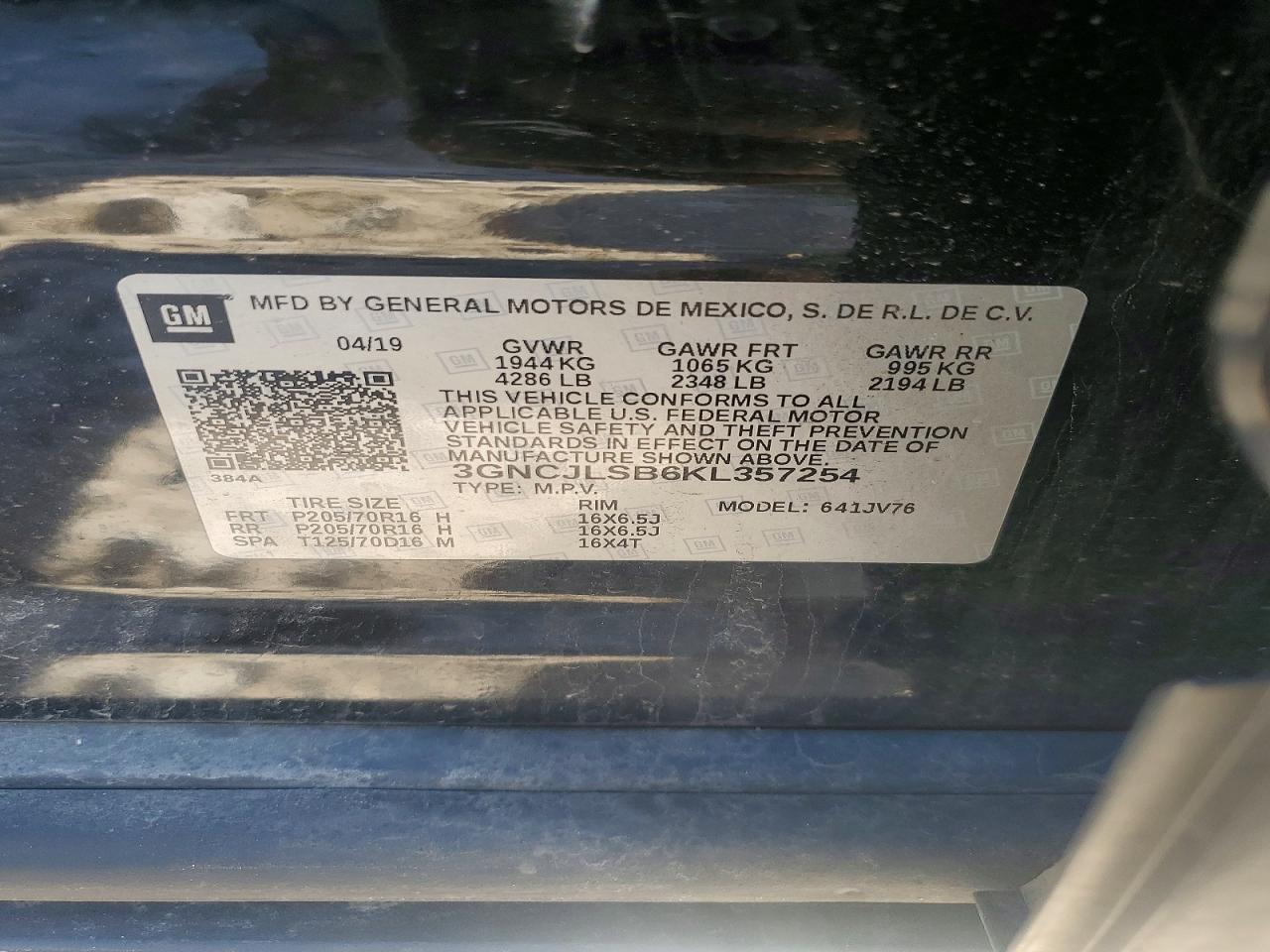 2019 CHEVROLET TRAX 1LT photo 37