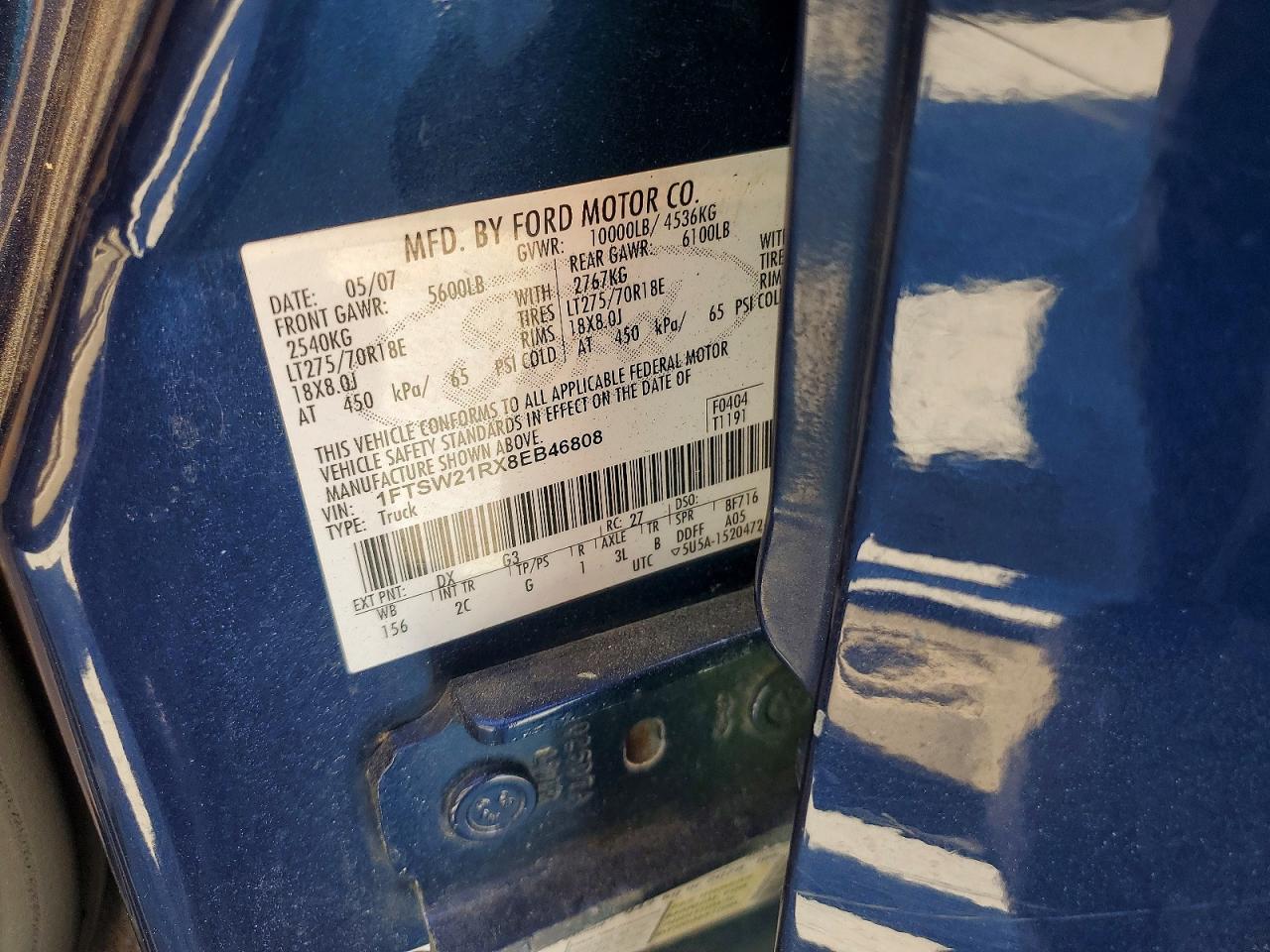 2008 FORD F250 SUPER DUTY photo 12