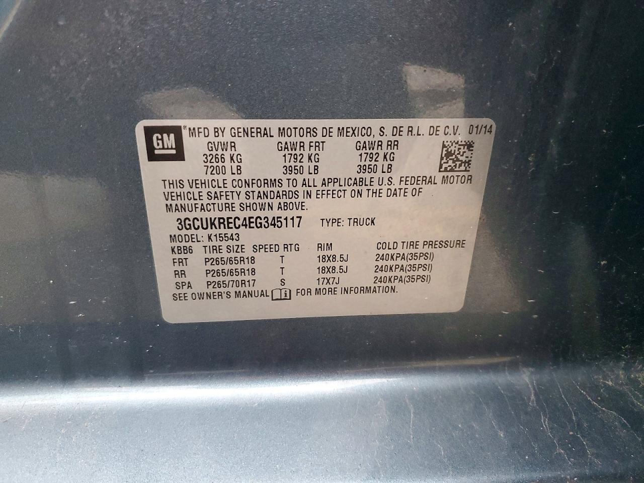 2014 CHEVROLET SILVERADO K1500 LT photo 12