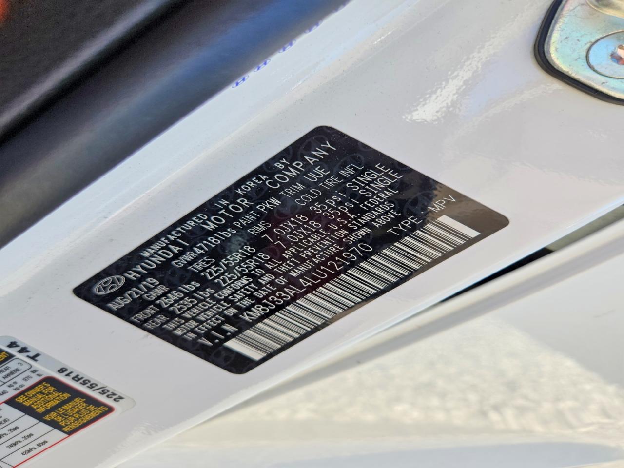 2020 HYUNDAI TUCSON SEL photo 13