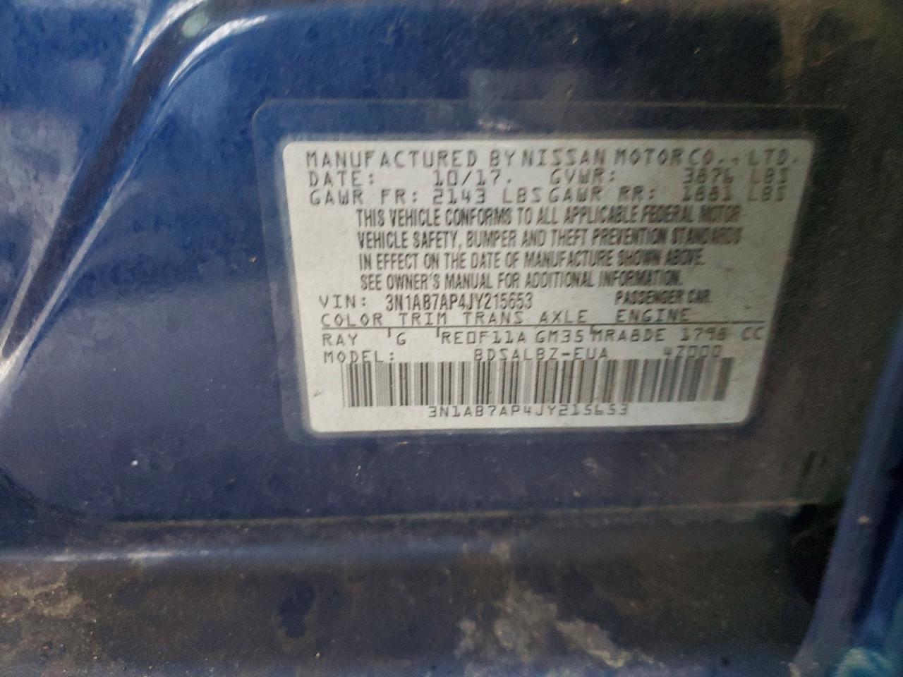 2018 NISSAN SENTRA S photo 37