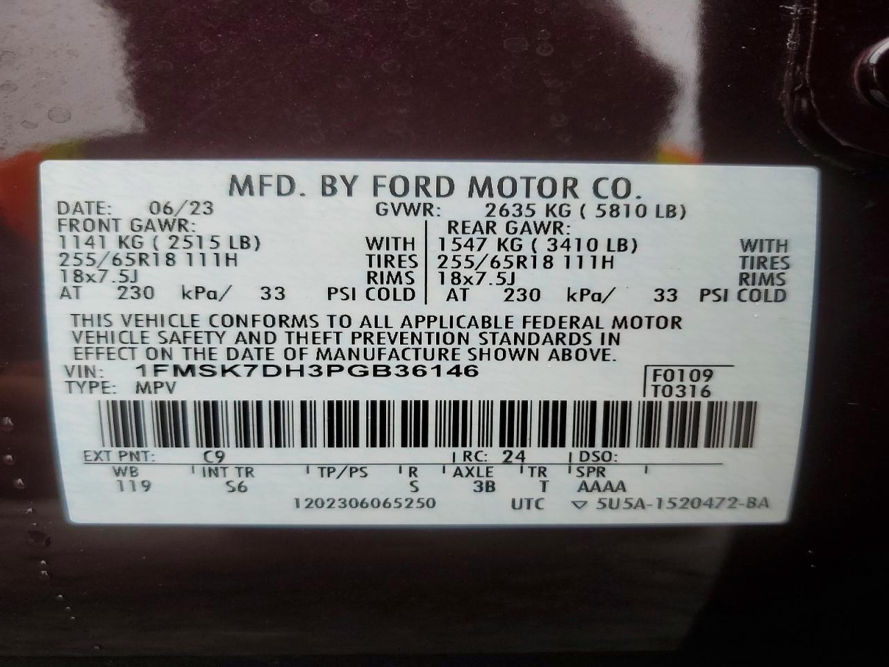 2023 FORD EXPLORER XLT photo 40