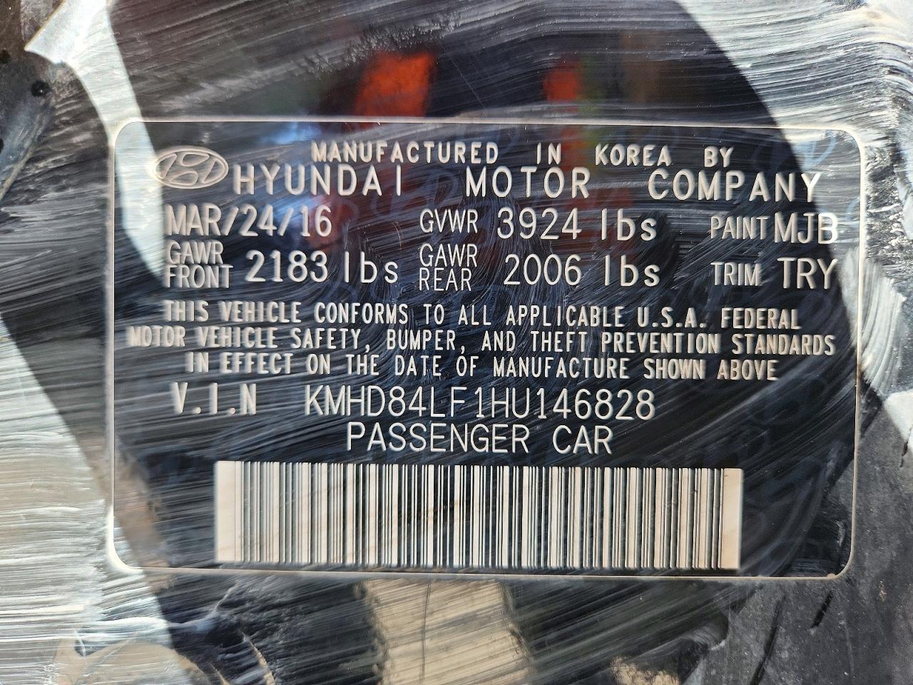 2017 HYUNDAI ELANTRA LIMITED photo 25