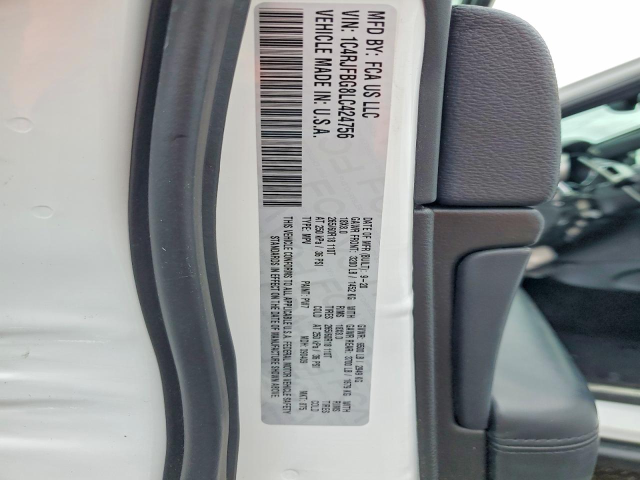 2020 JEEP GRAND CHEROKEE LIMITED photo 40