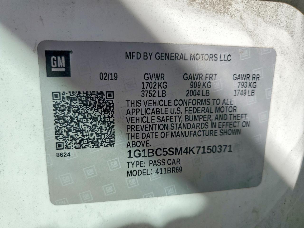 2019 CHEVROLET CRUZE LS photo 25