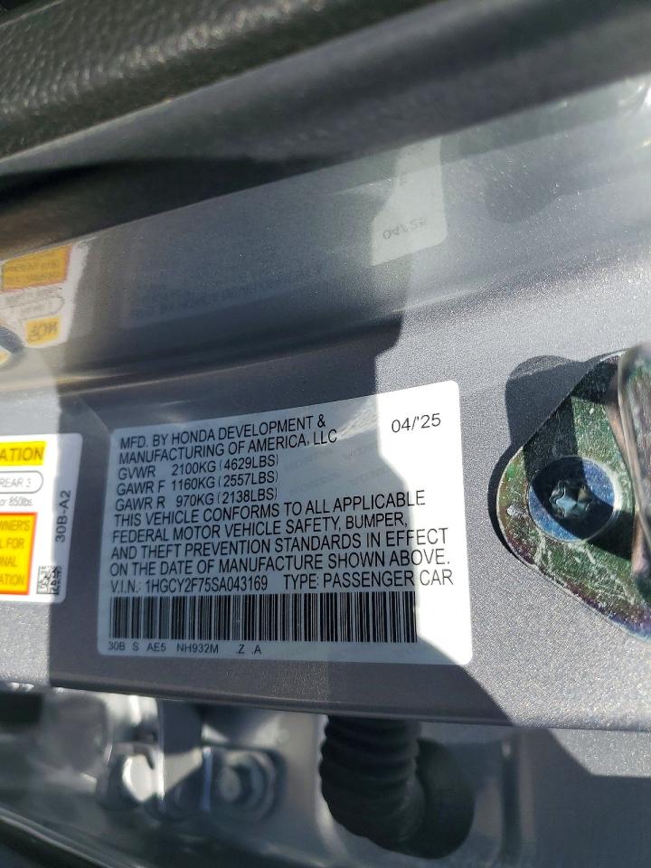 2025 HONDA ACCORD HYBRID SPORT-L photo 25
