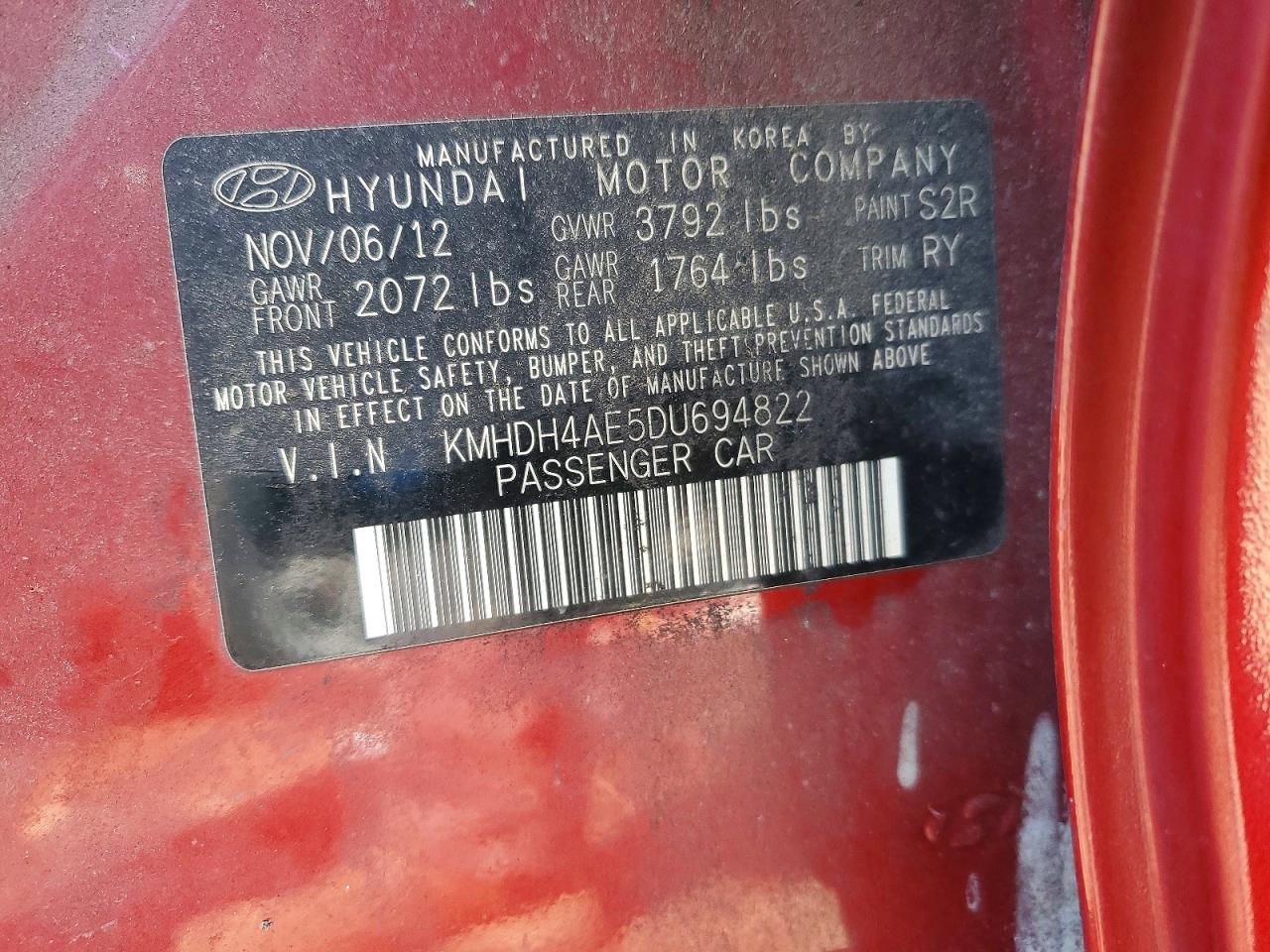 2013 HYUNDAI ELANTRA LIMITED photo 35