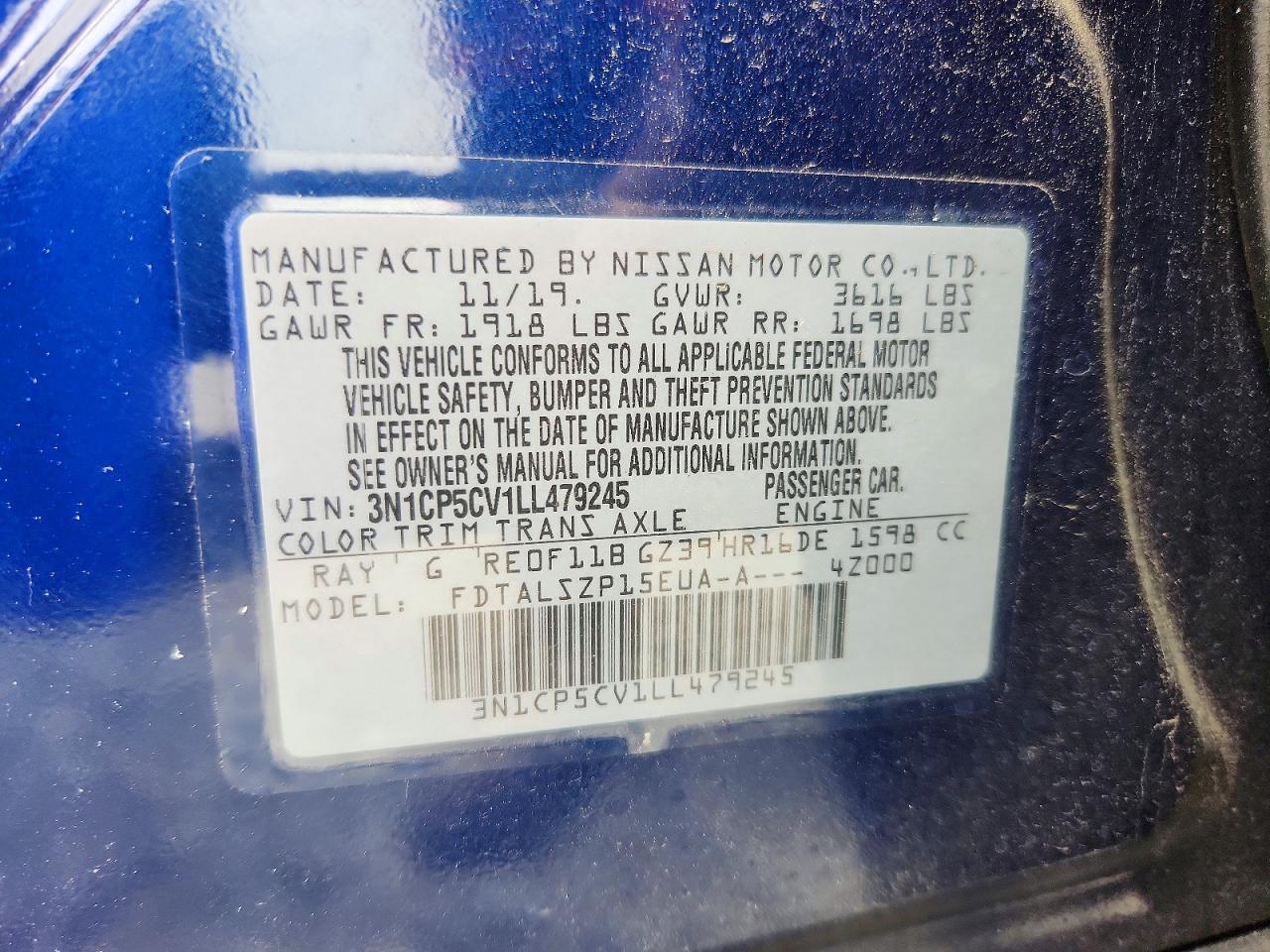 2020 NISSAN KICKS SV photo 37