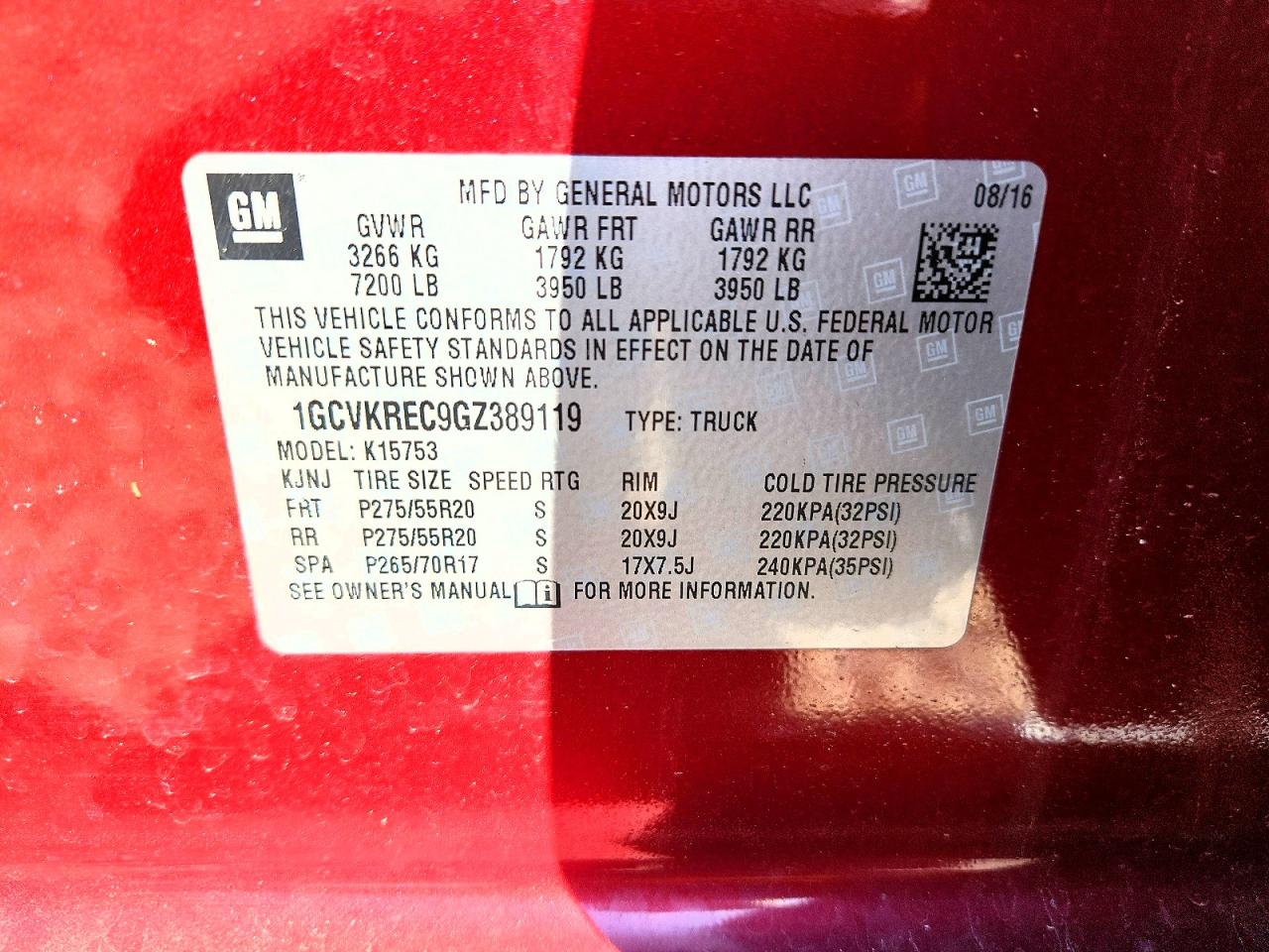 2016 CHEVROLET SILVERADO K1500 LT photo 23