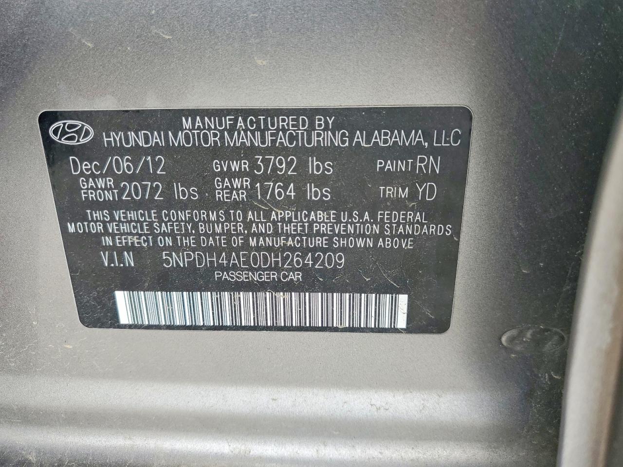 2013 HYUNDAI ELANTRA LIMITED photo 34