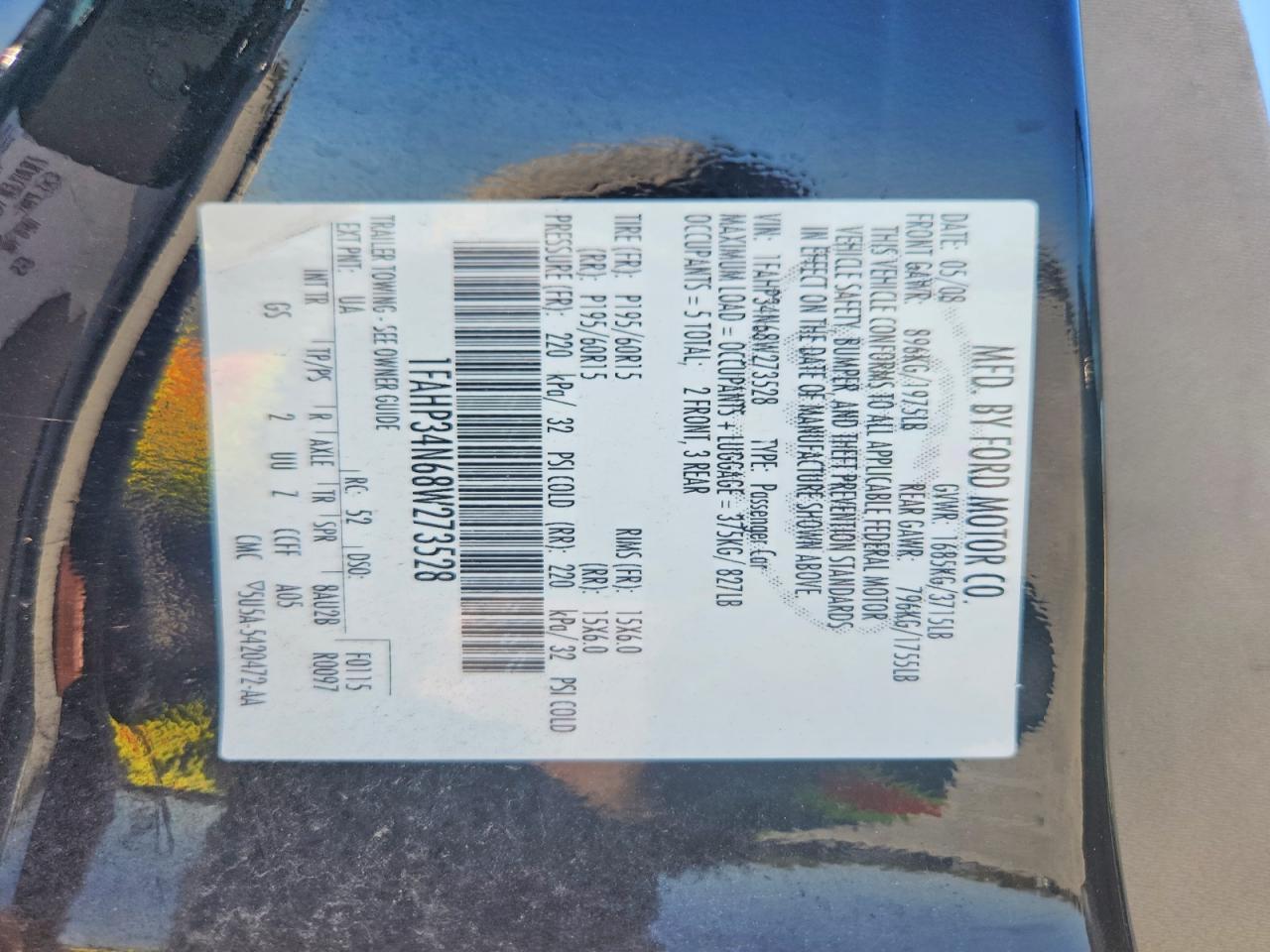 2008 FORD FOCUS S photo 23