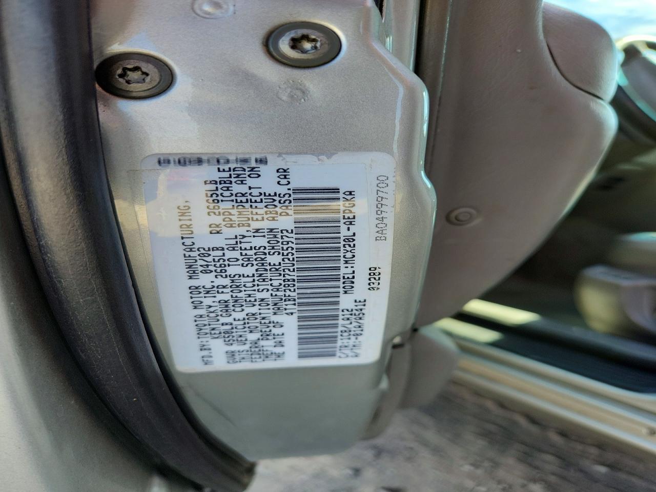 2002 TOYOTA AVALON XLS photo 12