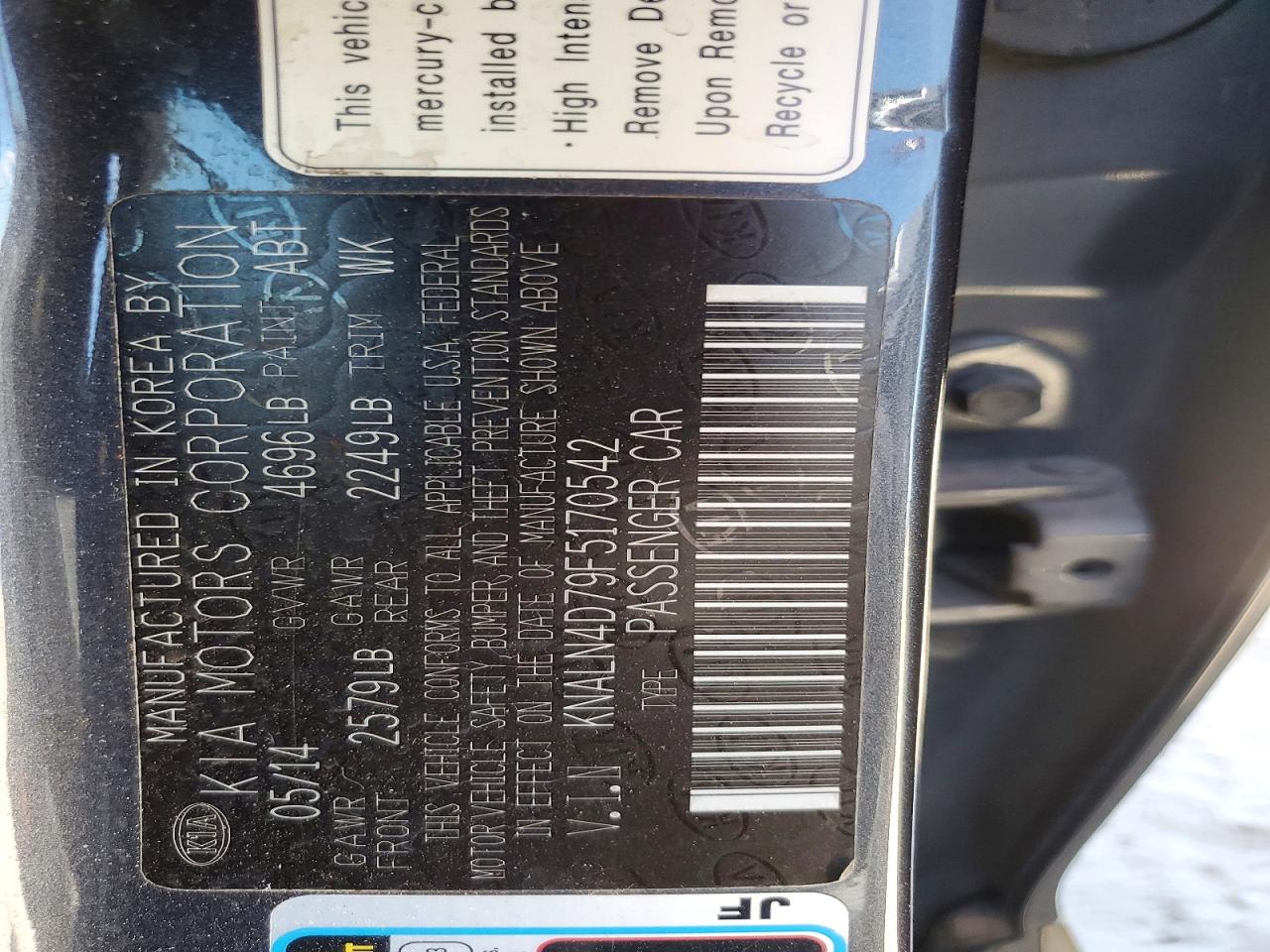 2015 KIA CADENZA PREMIUM photo 37