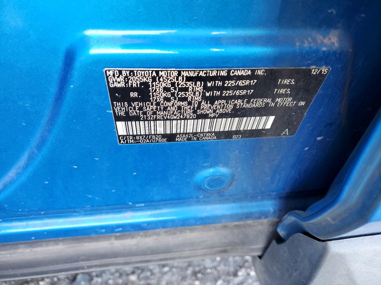 2016 TOYOTA RAV4 LE photo 23