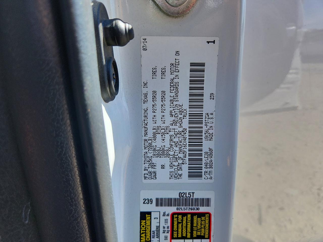 2014 TOYOTA TUNDRA PLATINUM photo 23
