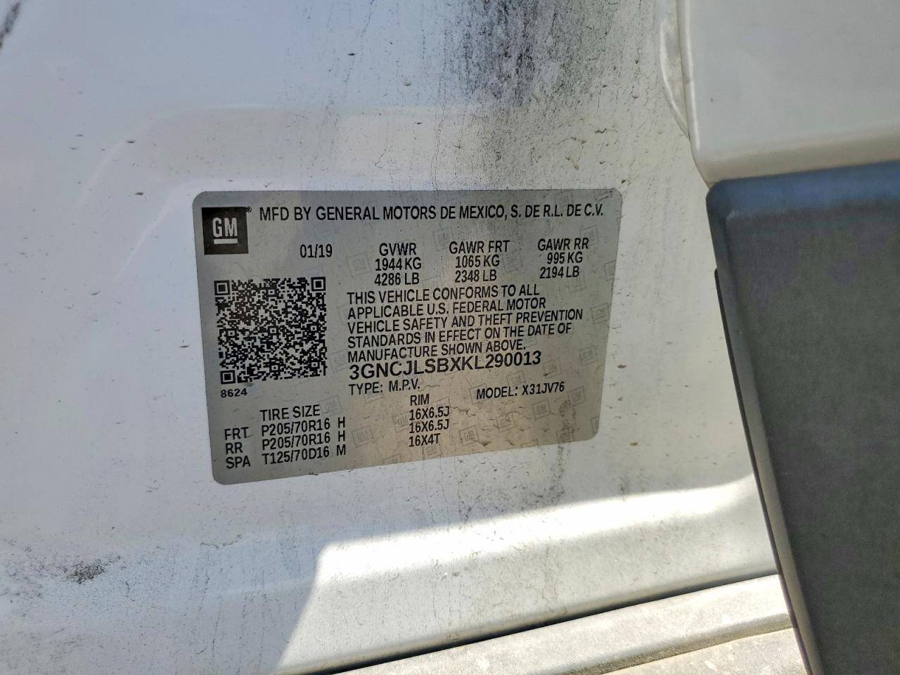 2019 CHEVROLET TRAX 1LT photo 13