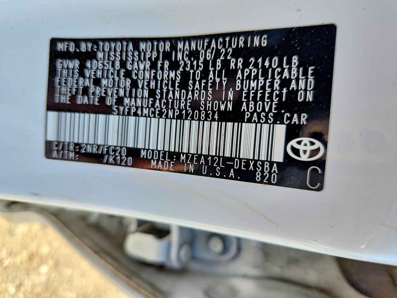 2022 TOYOTA COROLLA SE photo 25