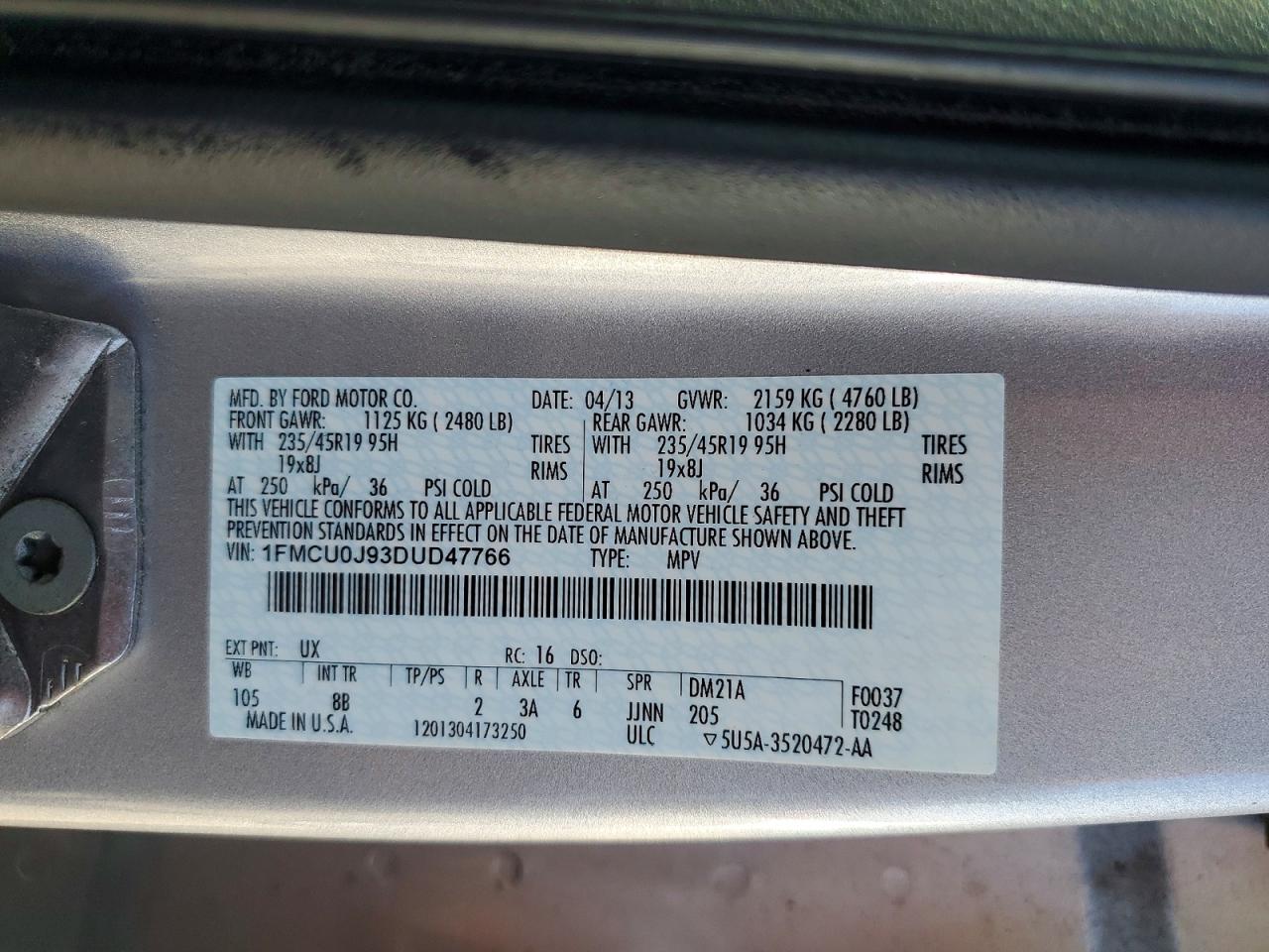 2013 FORD ESCAPE TITANIUM photo 23
