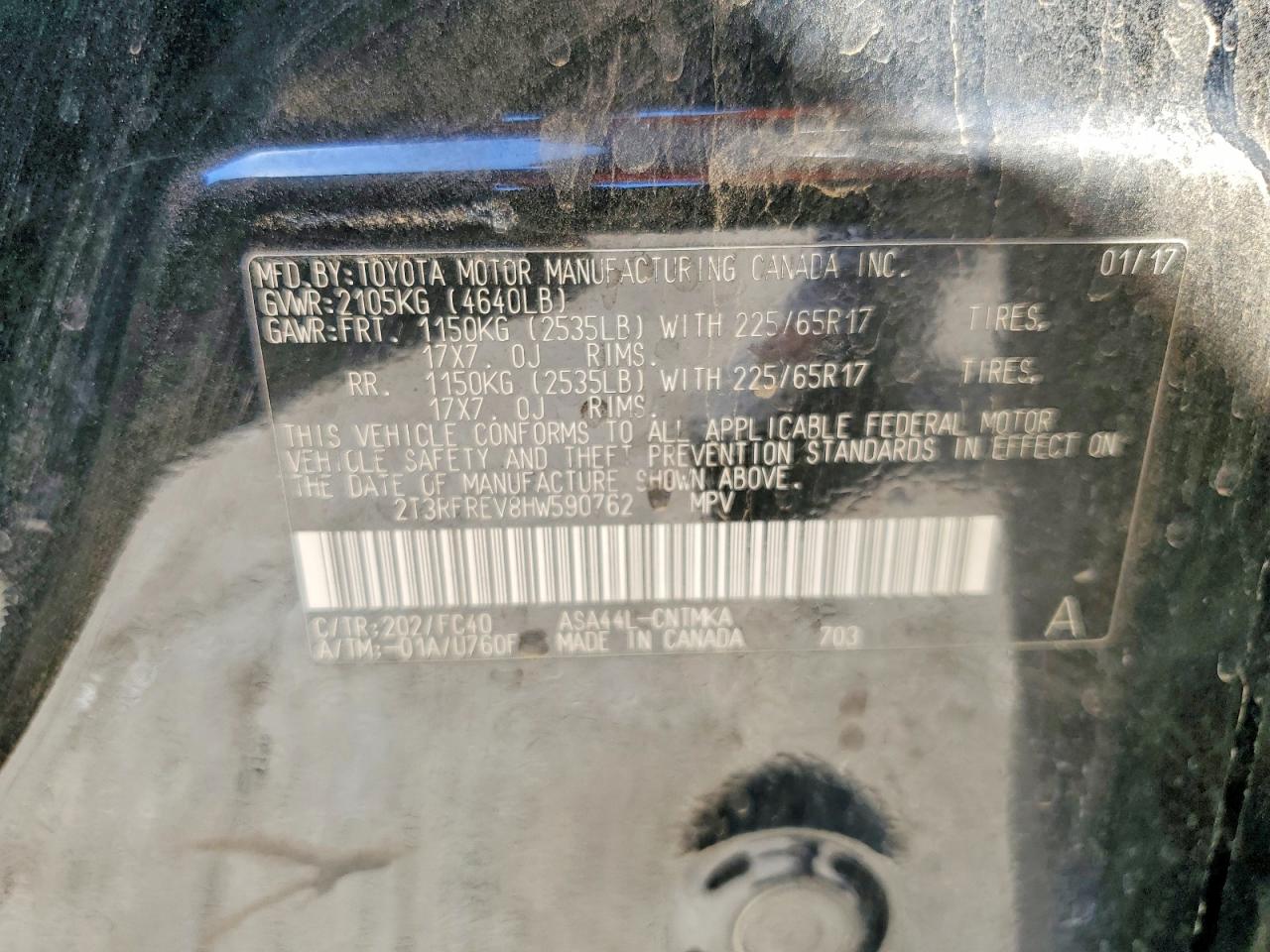 2017 TOYOTA RAV4 XLE photo 12