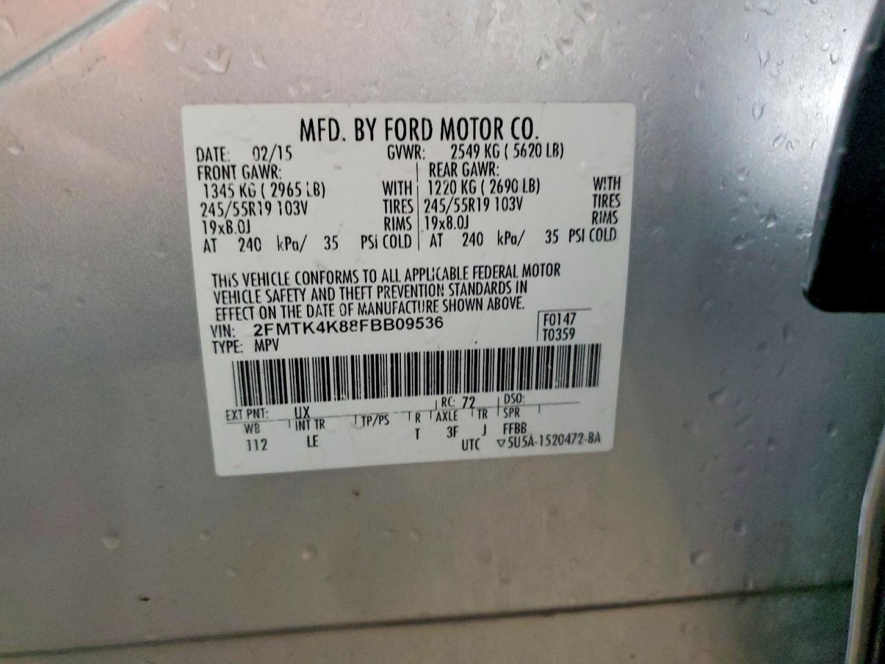 2015 FORD EDGE TITANIUM photo 23