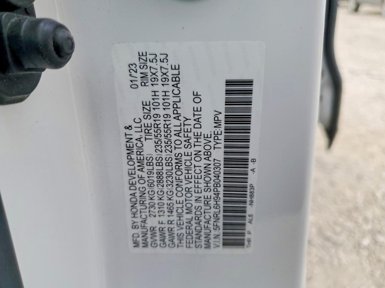 2023 HONDA ODYSSEY ELITE photo 23