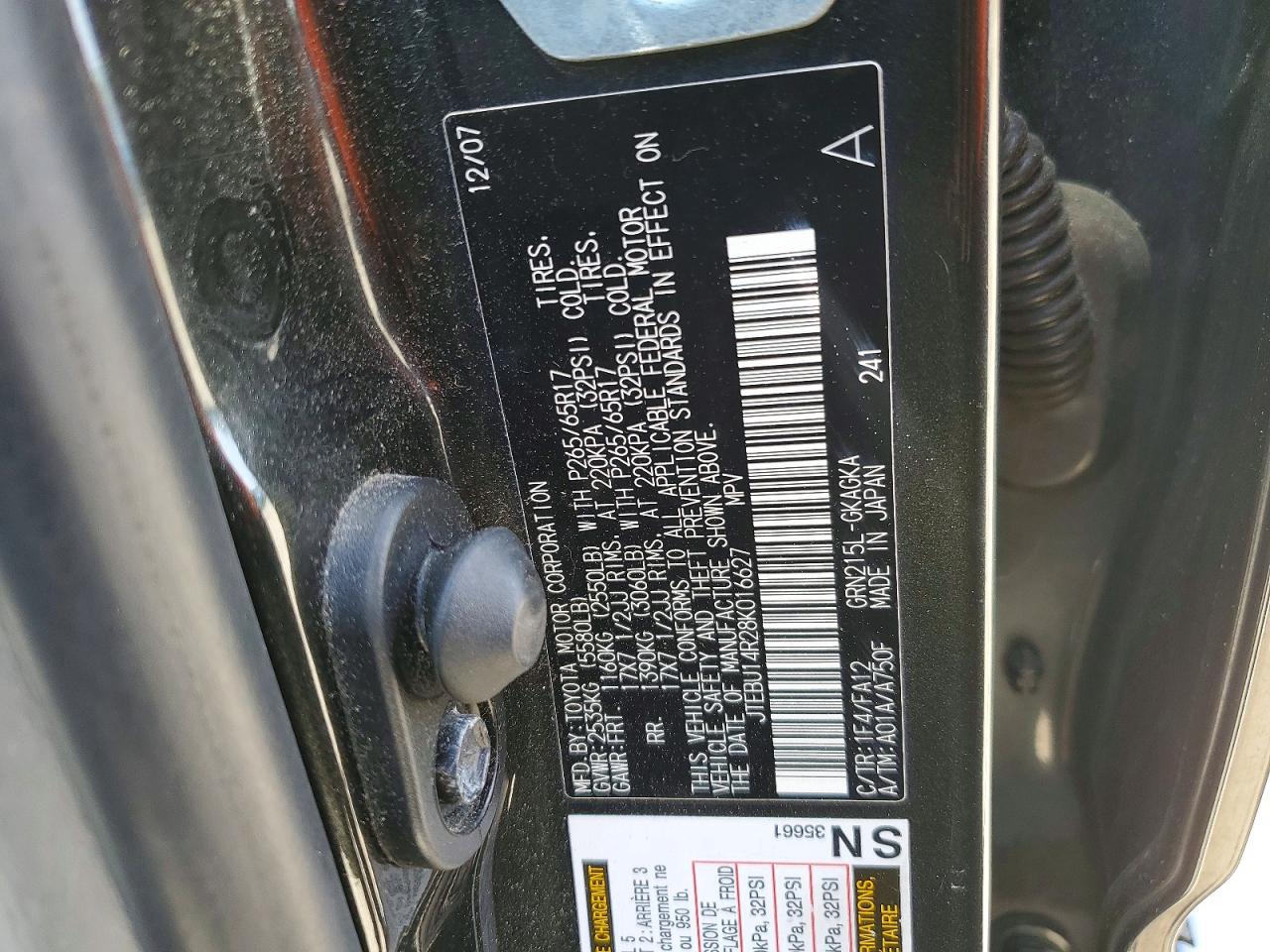 2008 TOYOTA 4RUNNER SR5 photo 13
