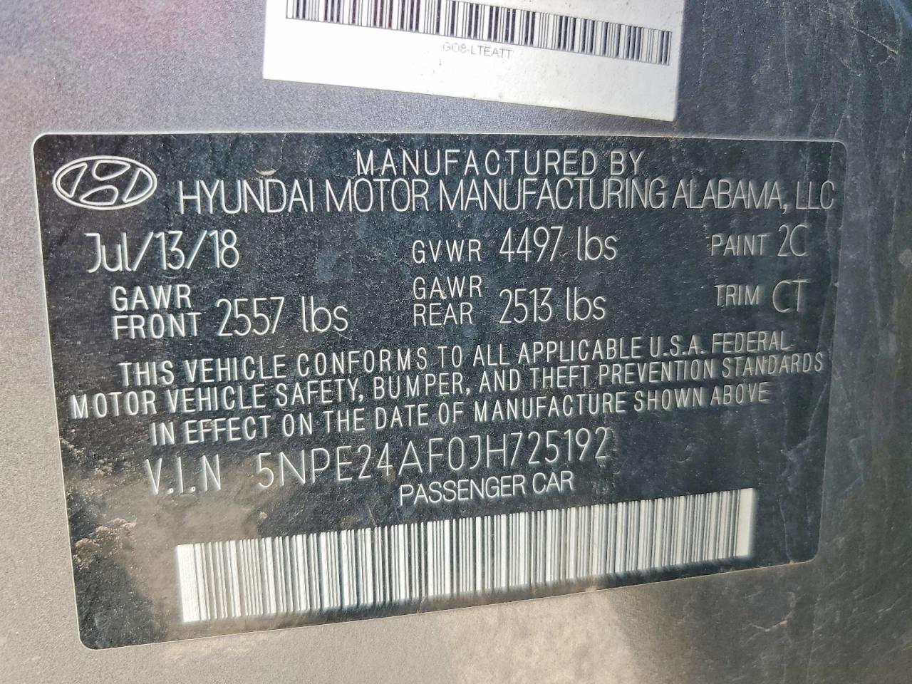 2018 HYUNDAI SONATA SE photo 23