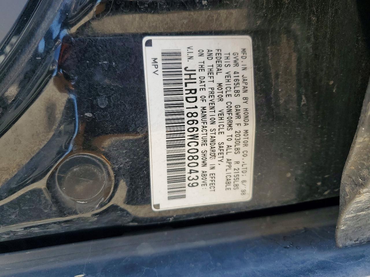 1998 HONDA CR-V EX photo 25