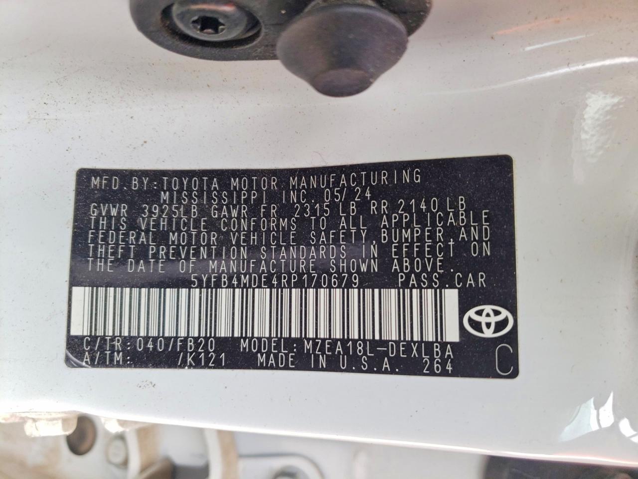 2024 TOYOTA COROLLA LE photo 34