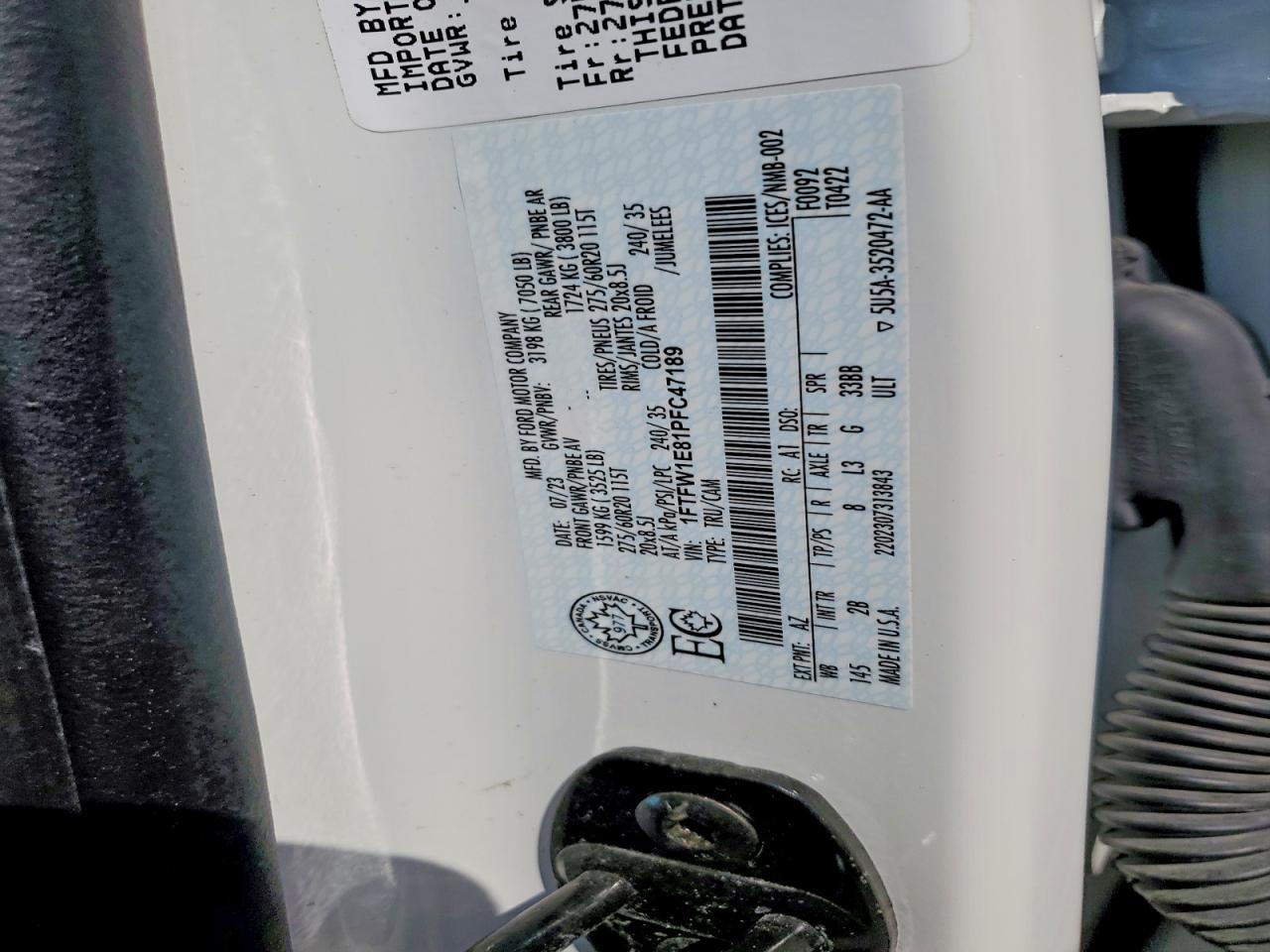 2023 FORD F150 SUPERCREW photo 34