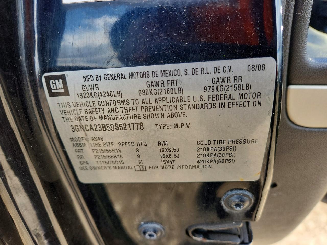 2009 CHEVROLET HHR LT photo 34