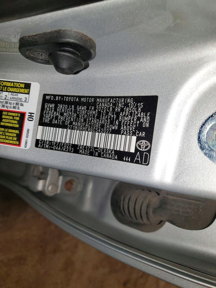 2016 TOYOTA COROLLA S PLUS photo 23