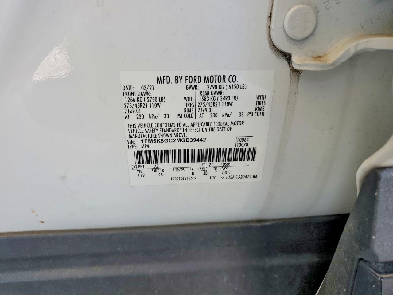 2021 FORD EXPLORER ST photo 23