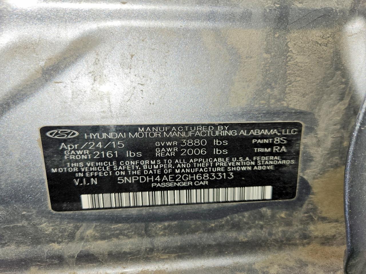 2016 HYUNDAI ELANTRA SE photo 37