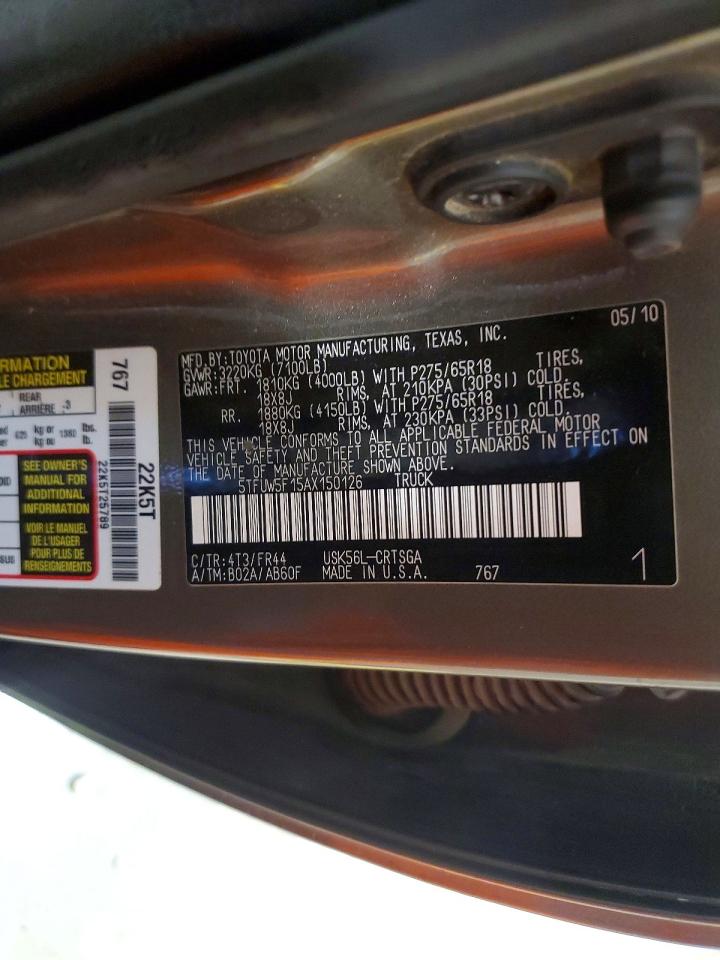 2010 TOYOTA TUNDRA GRADE photo 34