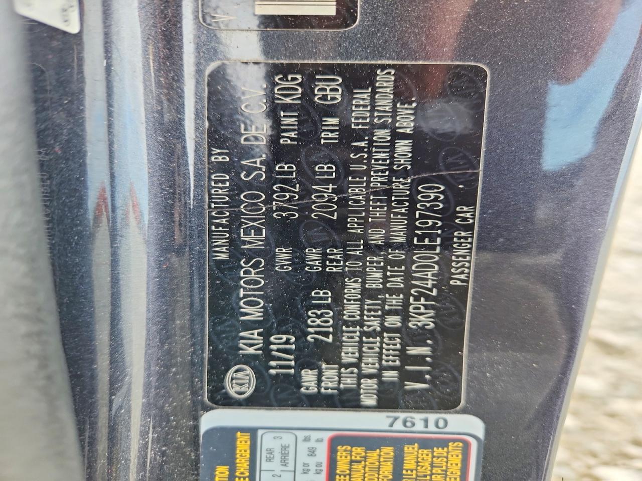 2020 KIA FORTE LXS photo 34
