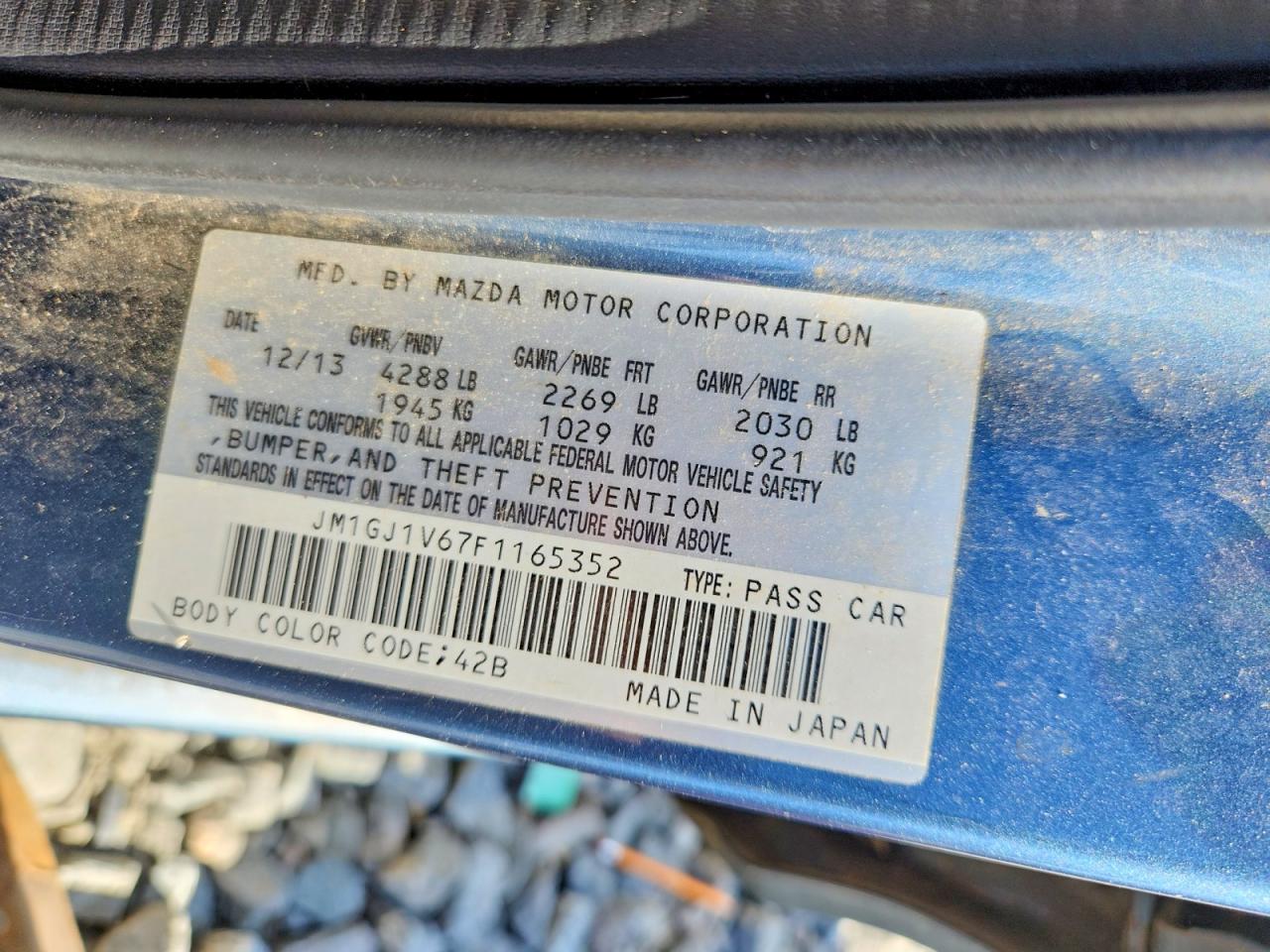 2015 MAZDA 6 TOURING photo 12