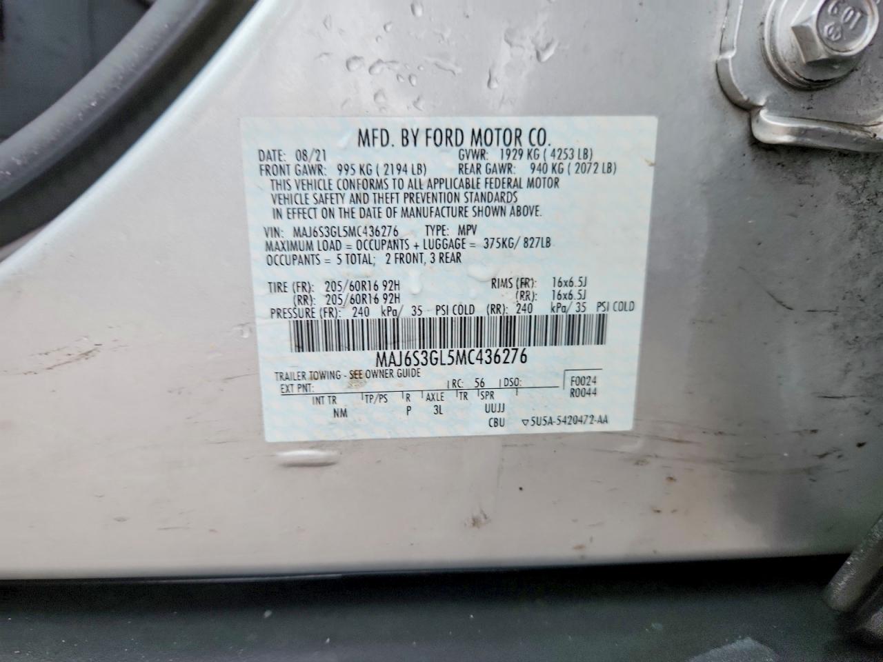2021 FORD ECOSPORT SE photo 27