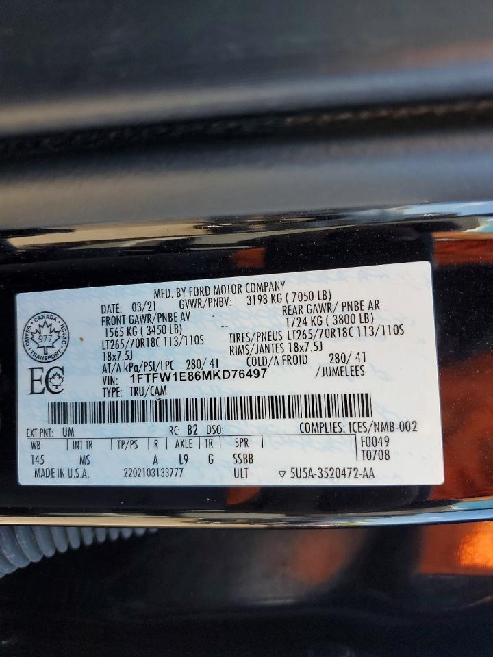 2021 FORD F150 photo 37