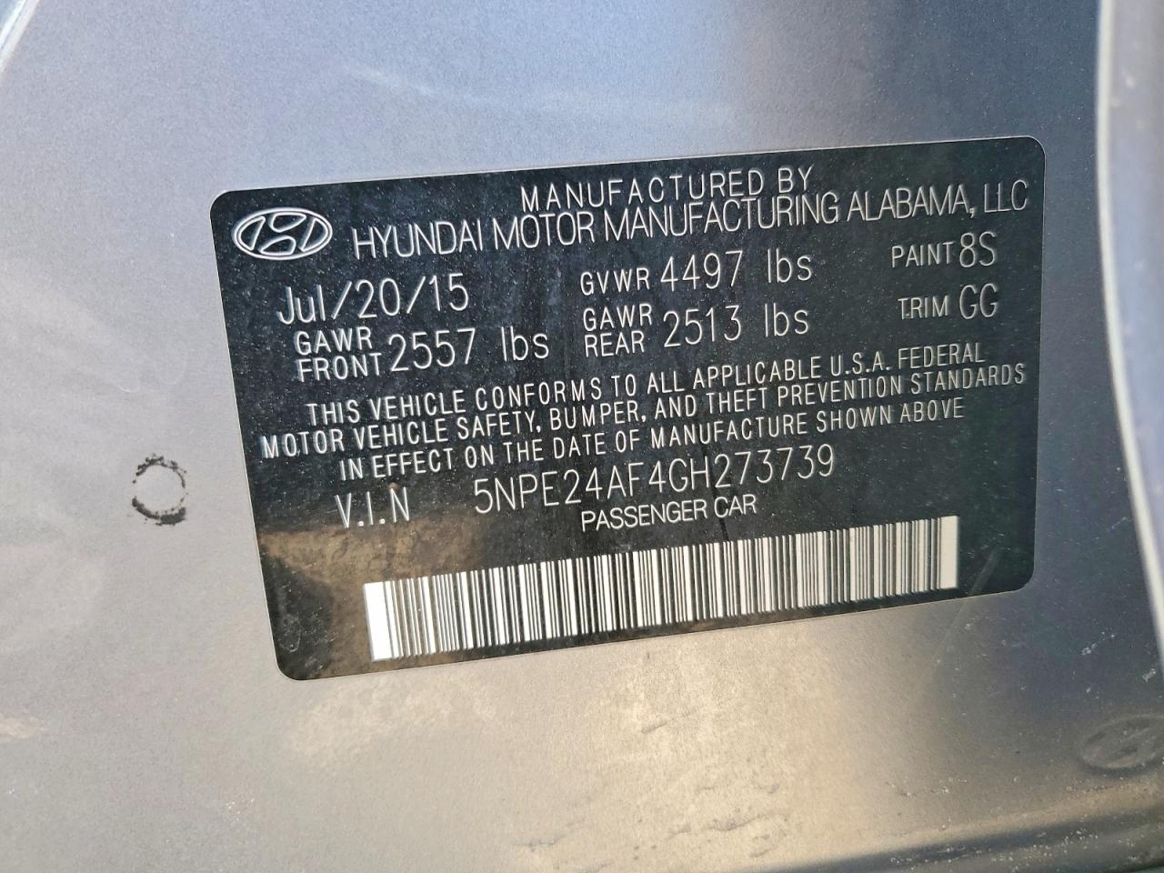2016 HYUNDAI SONATA SE photo 25