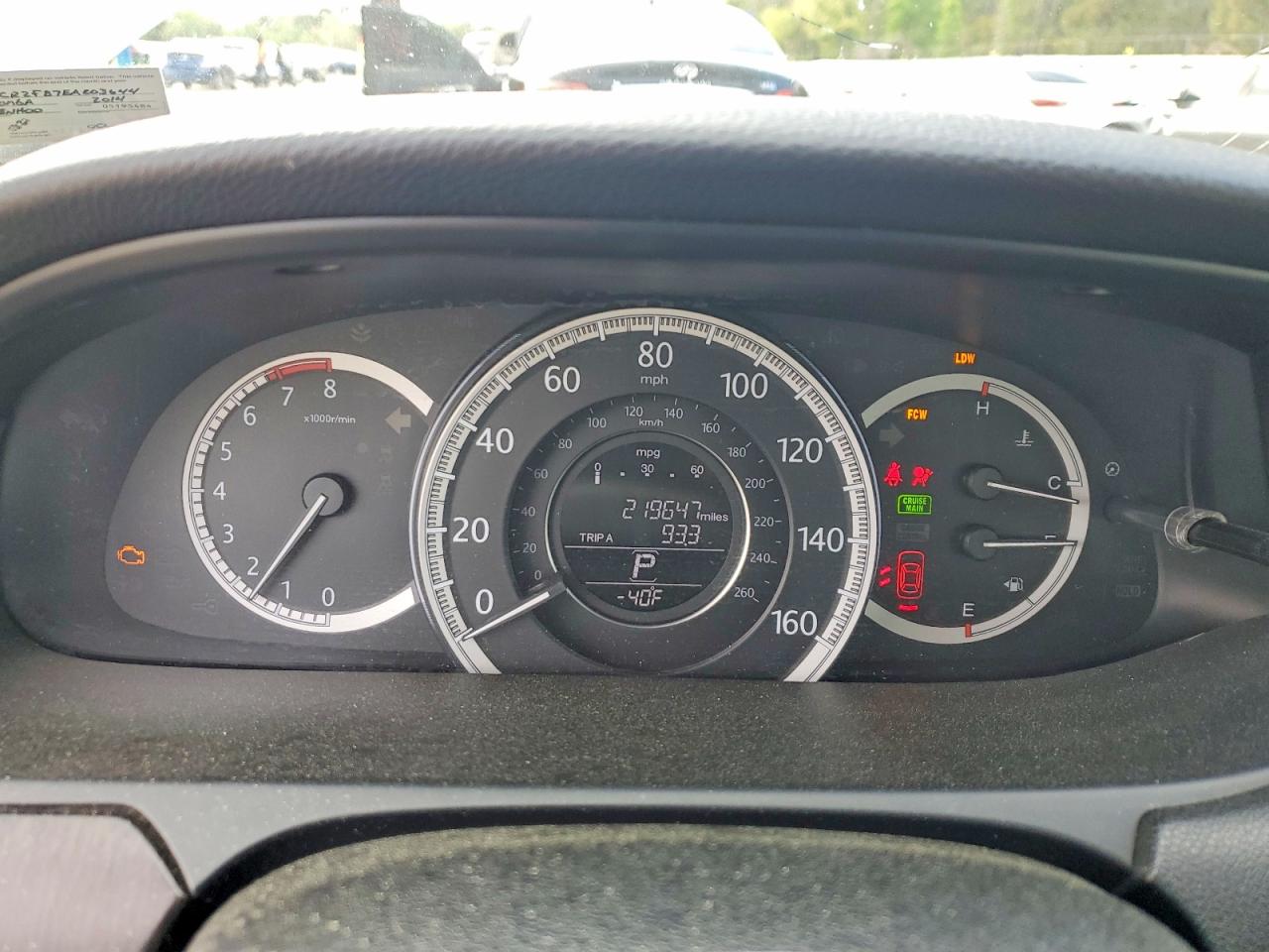 2014 HONDA ACCORD EXL photo 17