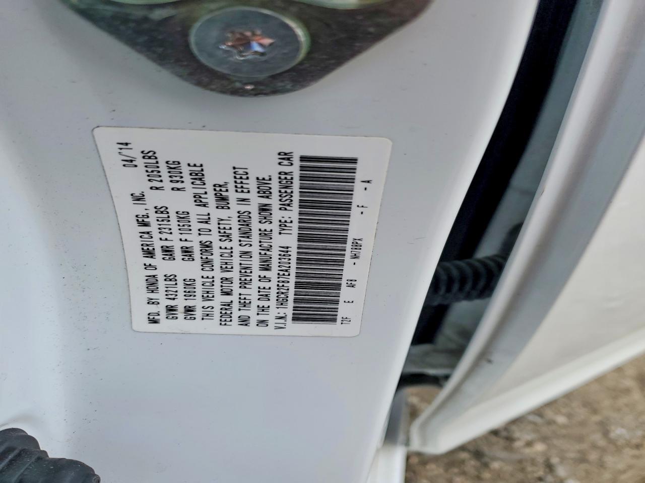 2014 HONDA ACCORD EXL photo 23