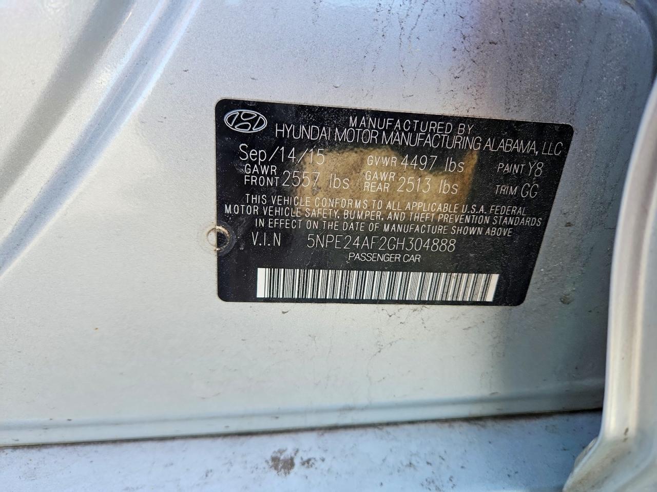 2016 HYUNDAI SONATA SE photo 23