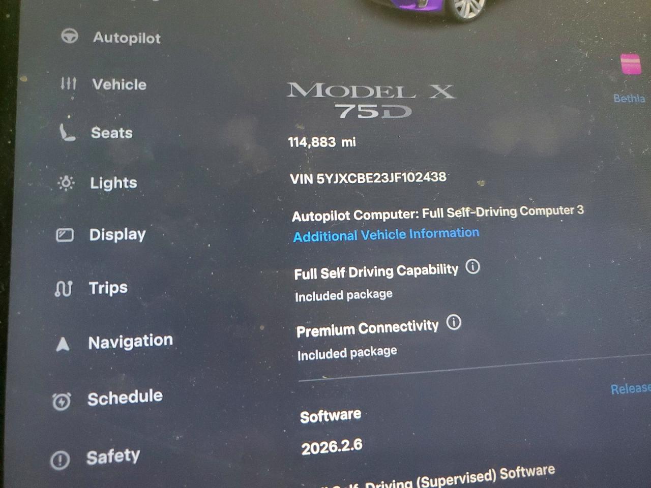 2018 TESLA MODEL X photo 9