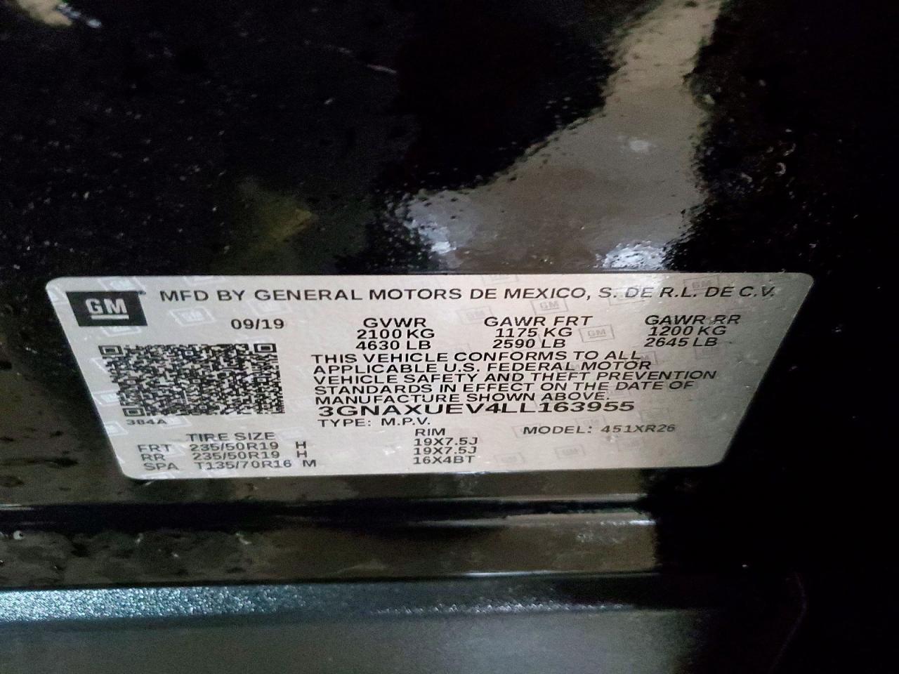 2020 CHEVROLET EQUINOX LT photo 37