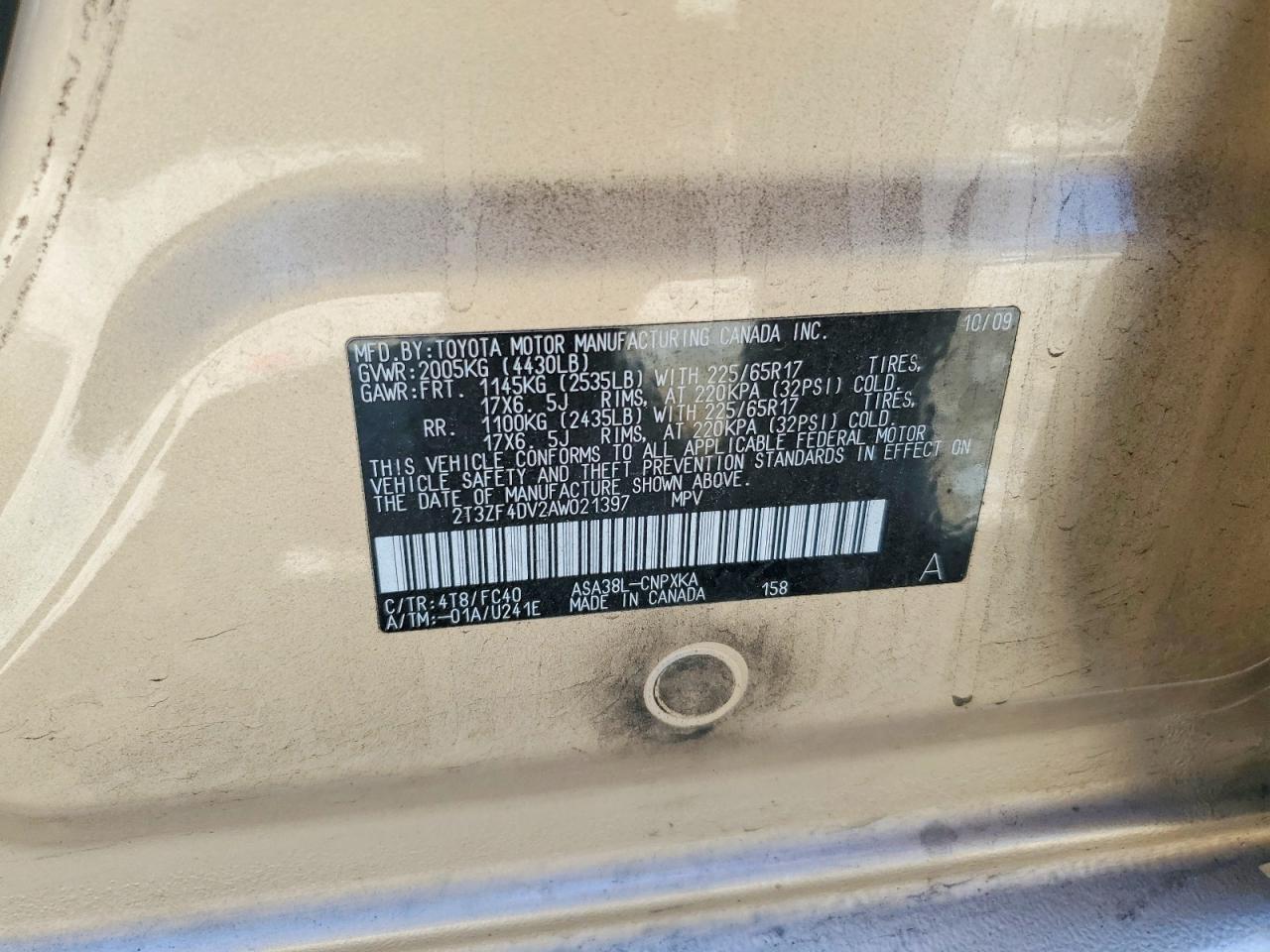 2010 TOYOTA RAV4 BASE photo 25