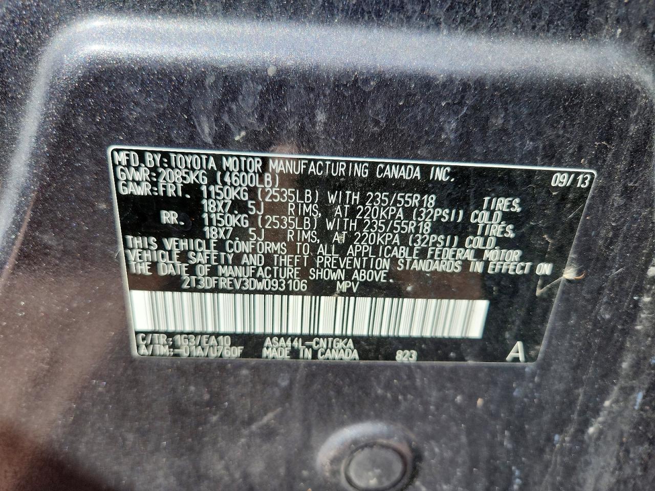 2013 TOYOTA RAV4 LIMITED photo 23
