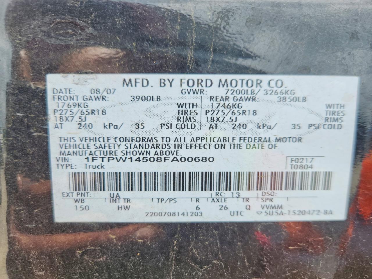 2008 FORD F150 SUPERCREW photo 34